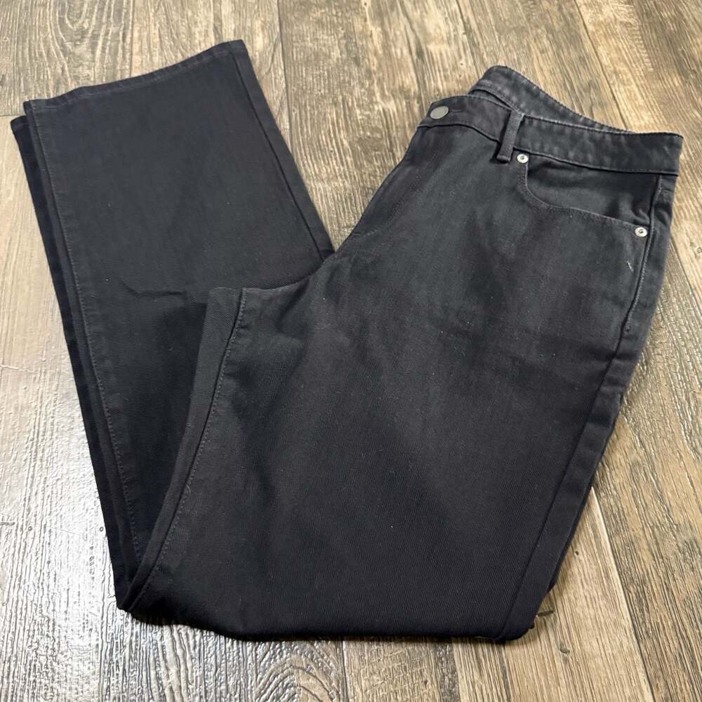 L.L.Bean Classic Fit Black Denim Jeans Women's Size 12 Regular